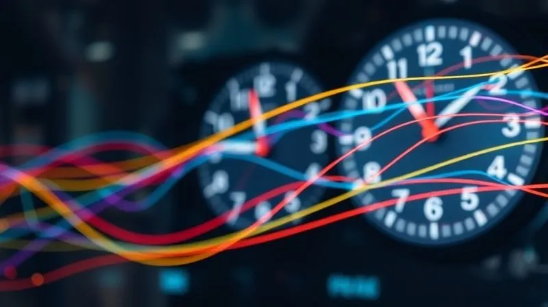 A photorealistic, professional photography, 8K, cinematic lighting, sharp focus, depth of field, shot on a high-end DSLR. A dynamic visual representing global currency flows, with intertwining lines of different colors symbolizing major currencies, fluctuating wildly around a central point, set against a blurred background of a ticking clock, emphasizing urgency and market unpredictability. The lines should appear as energetic light trails. A photorealistic, professional photography, 8K, cinematic lighting, sharp focus, depth of field, shot on a high-end DSLR. A dynamic visual representing global currency flows, with intertwining lines of different colors symbolizing major currencies, fluctuating wildly around a central point, set against a blurred background of a ticking clock, emphasizing urgency and market unpredictability. The lines should appear as energetic light trails.