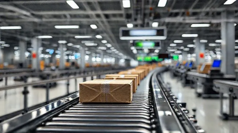 photorealistic, professional photography, 8K, cinematic lighting, sharp focus, depth of field, shot on a high-end DSLR, a seamless, flowing conveyor belt moving packages efficiently through a stylized, clean customs checkpoint with digital scanners and minimal human intervention, representing a streamlined international e-commerce logistics chain into the EU. photorealistic, professional photography, 8K, cinematic lighting, sharp focus, depth of field, shot on a high-end DSLR, a seamless, flowing conveyor belt moving packages efficiently through a stylized, clean customs checkpoint with digital scanners and minimal human intervention, representing a streamlined international e-commerce logistics chain into the EU.