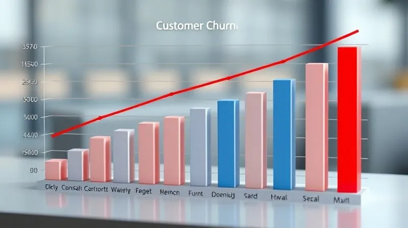 A photorealistic 3D bar chart showing customer churn rates segmented by acquisition cohort, with a clear downward trend in newer cohorts. The chart is clean, professional, and uses a subtle red highlight for high churn areas. Professional photography, 8K, cinematic lighting, sharp focus on the chart, depth of field blurring the background, shot on a high-end DSLR. A photorealistic 3D bar chart showing customer churn rates segmented by acquisition cohort, with a clear downward trend in newer cohorts. The chart is clean, professional, and uses a subtle red highlight for high churn areas. Professional photography, 8K, cinematic lighting, sharp focus on the chart, depth of field blurring the background, shot on a high-end DSLR.