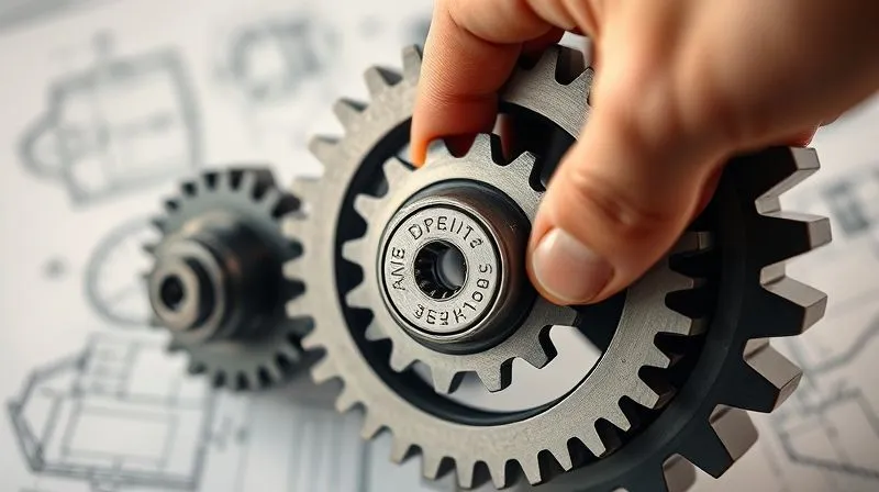 A photorealistic, professional photography, 8K, cinematic lighting, sharp focus, depth of field, shot on a high-end DSLR, depicting a complex, interlocking gear system, with one larger, central gear being carefully adjusted by a human hand. The gears are moving smoothly, symbolizing continuous monitoring and adjustment. The background is a slightly blurred, schematic blueprint of a project plan, conveying precision and control.