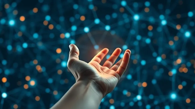 A photorealistic, professional photography, 8K, cinematic lighting, sharp focus, depth of field, shot on a high-end DSLR, showing a complex, abstract network of glowing data points and lines, symbolizing a challenging financial landscape. In the foreground, a determined hand reaches out to connect two disparate data nodes, representing the act of overcoming obstacles and making strategic connections in financial analytics. The colors are cool and professional, with a sense of progress. A photorealistic, professional photography, 8K, cinematic lighting, sharp focus, depth of field, shot on a high-end DSLR, showing a complex, abstract network of glowing data points and lines, symbolizing a challenging financial landscape. In the foreground, a determined hand reaches out to connect two disparate data nodes, representing the act of overcoming obstacles and making strategic connections in financial analytics. The colors are cool and professional, with a sense of progress.