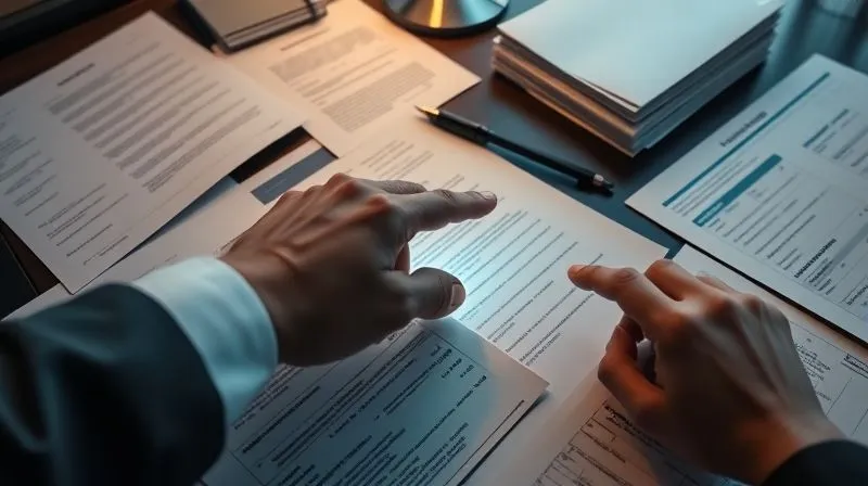 A photorealistic, professional photography shot of a desk covered with neatly organized legal documents, financial statements, and emails, with a hand pointing to a specific highlighted section, cinematic lighting, sharp focus on the documents, depth of field blurring the background, 8K hyper-detailed. A photorealistic, professional photography shot of a desk covered with neatly organized legal documents, financial statements, and emails, with a hand pointing to a specific highlighted section, cinematic lighting, sharp focus on the documents, depth of field blurring the background, 8K hyper-detailed.