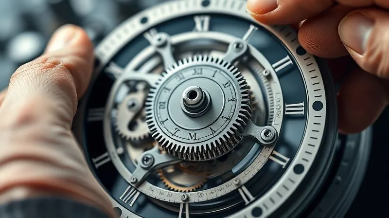 Photorealistic image of a bespoke, intricate clock mechanism being carefully assembled by skilled hands, representing a tailored solution. The gears are perfectly meshed, sharp focus, depth of field, cinematic lighting, 8K hyper-detailed, professional photography, shot on a high-end DSLR.