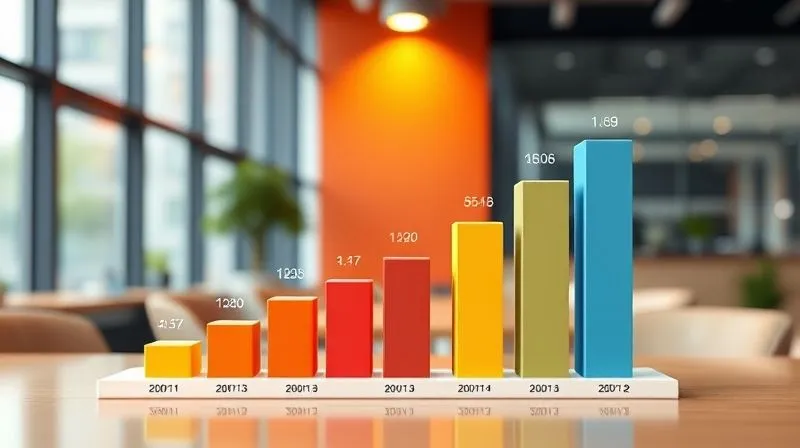 A photorealistic 3D bar chart showing InnovateTech's projected revenue growth over 5 years, with clear milestones marked. The chart is vibrant and professionally designed, set against a blurred background of a modern office. Cinematic lighting, sharp focus on the data points, 8K hyper-detailed. A photorealistic 3D bar chart showing InnovateTech's projected revenue growth over 5 years, with clear milestones marked. The chart is vibrant and professionally designed, set against a blurred background of a modern office. Cinematic lighting, sharp focus on the data points, 8K hyper-detailed.