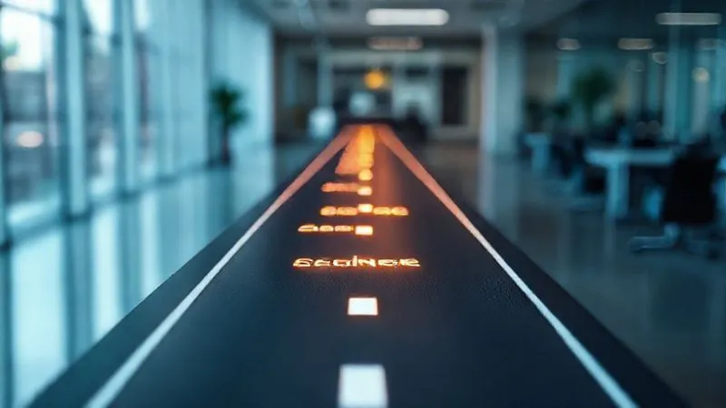 photorealistic, professional photography, 8K, cinematic lighting, sharp focus, depth of field, shot on a high-end DSLR. A stylized, illuminated roadmap or timeline stretching into the distance, with distinct, glowing milestones labeled 'Audit', 'Cleanse', 'Govern', 'Iterate'. The path is clear and well-defined, suggesting progress and future direction. The background is a blurred, modern office setting. photorealistic, professional photography, 8K, cinematic lighting, sharp focus, depth of field, shot on a high-end DSLR. A stylized, illuminated roadmap or timeline stretching into the distance, with distinct, glowing milestones labeled 'Audit', 'Cleanse', 'Govern', 'Iterate'. The path is clear and well-defined, suggesting progress and future direction. The background is a blurred, modern office setting.