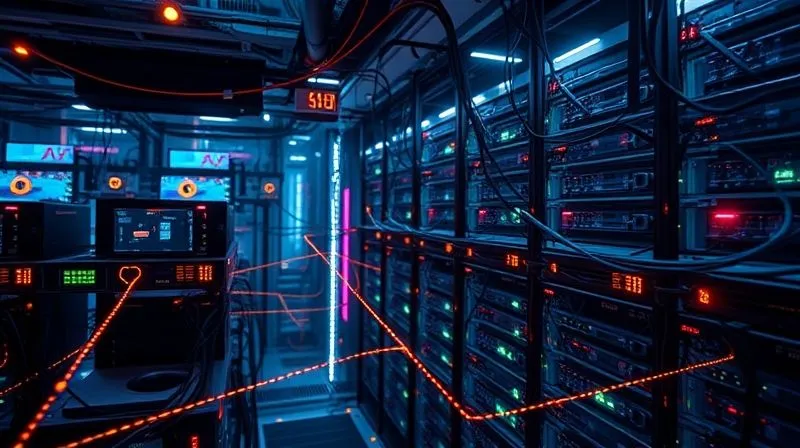 photorealistic, professional photography, 8K, cinematic lighting, sharp focus, depth of field, shot on a high-end DSLR, a complex network infrastructure visualized with glowing data pathways, surrounded by multiple layers of protective shields and backup systems, symbolizing robust redundancy and operational resilience, with a secure, futuristic aesthetic.