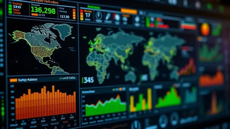 A digital dashboard displaying intricate supply chain data with real-time green, yellow, and red alerts, showing global tracking maps, inventory levels, and predictive analytics. The interface is sleek and futuristic, highlighting key performance indicators. Photorealistic, professional photography, 8K, cinematic lighting, sharp focus on the central alerts, depth of field blurring background data, shot on a high-end DSLR, conveying advanced technological oversight. A digital dashboard displaying intricate supply chain data with real-time green, yellow, and red alerts, showing global tracking maps, inventory levels, and predictive analytics. The interface is sleek and futuristic, highlighting key performance indicators. Photorealistic, professional photography, 8K, cinematic lighting, sharp focus on the central alerts, depth of field blurring background data, shot on a high-end DSLR, conveying advanced technological oversight.