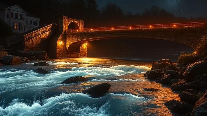 photorealistic, professional photography, 8K, cinematic lighting, sharp focus, depth of field, shot on a high-end DSLR. A majestic, flowing river of glowing digital data, transitioning from an old, crumbling, moss-covered stone bridge (representing legacy systems) to a sleek, modern, futuristic bridge made of light and energy (symbolizing new, integrated technology). The river flows smoothly, indicating successful data migration, with a slight turbulence at the transition point to convey the challenge. Emotionally resonant with transformation and progress.