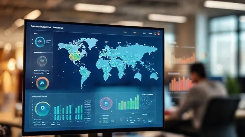 A photorealistic, professional photography, 8K, cinematic lighting, sharp focus, depth of field, shot on a high-end DSLR image of a sophisticated digital dashboard displaying real-time supply chain data. The screen shows a global map with interconnected nodes, various metrics like 'Ethical Compliance Rate', 'Risk Score', and 'Supplier Onboarding Progress' visualized with clean graphs and charts, all against a backdrop of blurred office activity. A photorealistic, professional photography, 8K, cinematic lighting, sharp focus, depth of field, shot on a high-end DSLR image of a sophisticated digital dashboard displaying real-time supply chain data. The screen shows a global map with interconnected nodes, various metrics like 'Ethical Compliance Rate', 'Risk Score', and 'Supplier Onboarding Progress' visualized with clean graphs and charts, all against a backdrop of blurred office activity.