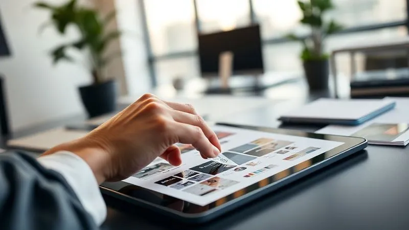A photorealistic image of a hand placing a final, elegant design element onto a digital brand style guide on a sleek tablet, surrounded by other improved product samples. The background is a modern, minimalist office with soft, professional lighting, conveying innovation and enhanced value. Sharp focus on the tablet and hand, depth of field blurring the office, 8K hyper-detailed, professional photography, shot on a high-end DSLR. A photorealistic image of a hand placing a final, elegant design element onto a digital brand style guide on a sleek tablet, surrounded by other improved product samples. The background is a modern, minimalist office with soft, professional lighting, conveying innovation and enhanced value. Sharp focus on the tablet and hand, depth of field blurring the office, 8K hyper-detailed, professional photography, shot on a high-end DSLR.