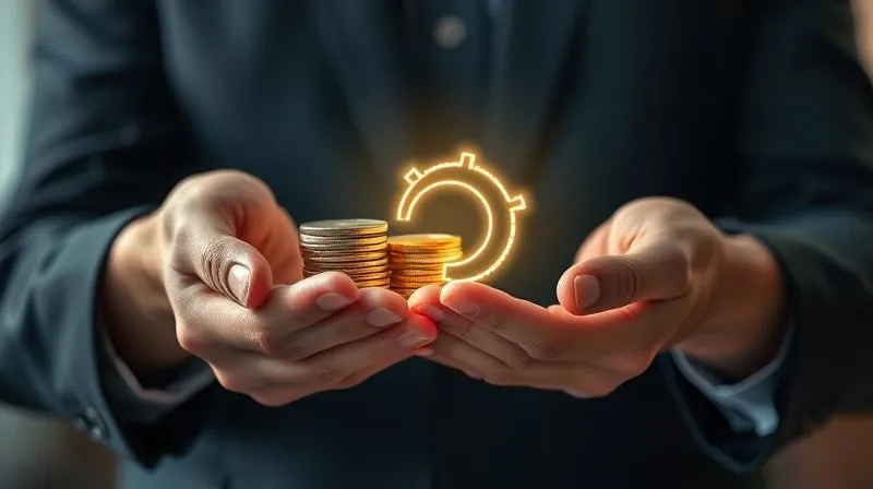 Photorealistic image of two hands, one holding a stack of coins and the other holding a glowing, abstract symbol of appreciation and recognition. The coins are well-lit, but the glowing symbol is more vibrant and draws the eye. Professional photography, 8K, cinematic lighting, sharp focus on both elements, depth of field blurring a corporate background, shot on a high-end DSLR. Photorealistic image of two hands, one holding a stack of coins and the other holding a glowing, abstract symbol of appreciation and recognition. The coins are well-lit, but the glowing symbol is more vibrant and draws the eye. Professional photography, 8K, cinematic lighting, sharp focus on both elements, depth of field blurring a corporate background, shot on a high-end DSLR.