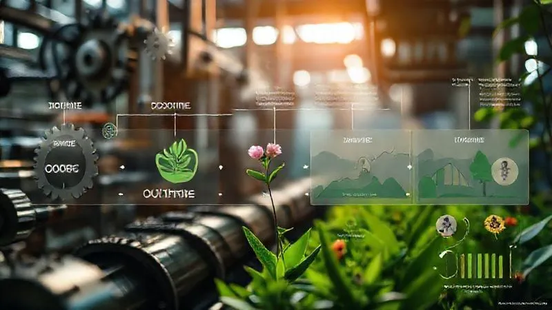 Photorealistic, professional photography, 8K, cinematic lighting, sharp focus, depth of field, shot on a high-end DSLR. A complex, interconnected infographic displaying a journey from 'Inputs' (represented by gears and raw materials) through 'Outputs' (a production line) to 'Outcomes' (a blossoming plant and thriving community symbols) and 'Impact' (a serene, flourishing ecosystem). The focus is on the vibrant 'Outcomes' and 'Impact' sections, with data visualizations like growth charts and happy faces, conveying real, measurable change. Photorealistic, professional photography, 8K, cinematic lighting, sharp focus, depth of field, shot on a high-end DSLR. A complex, interconnected infographic displaying a journey from 'Inputs' (represented by gears and raw materials) through 'Outputs' (a production line) to 'Outcomes' (a blossoming plant and thriving community symbols) and 'Impact' (a serene, flourishing ecosystem). The focus is on the vibrant 'Outcomes' and 'Impact' sections, with data visualizations like growth charts and happy faces, conveying real, measurable change.